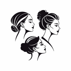 Stylish Silhouettes of Diverse Women's Profiles