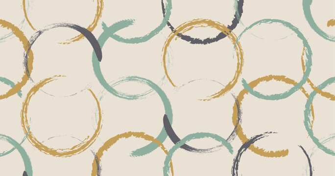 Abstract brushstroke oval pattern on beige color. The textured and organic design offers a modern yet artistic aesthetic and suitable for backgrounds.