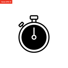 stopwatch icon simple and modern design