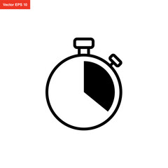 stopwatch icon simple and modern design