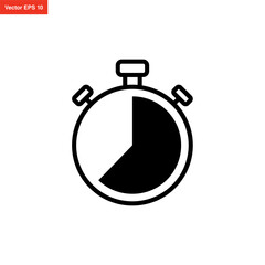 stopwatch icon simple and modern design
