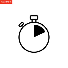 stopwatch icon simple and modern design