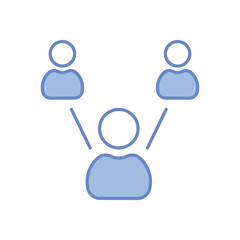 Inter Relationship Vector icon
