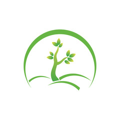 modern health logo design color gradation