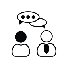 Business Talk Vector icon