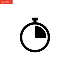 stopwatch icon simple and modern design