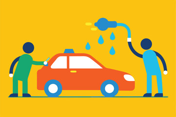 man with car
