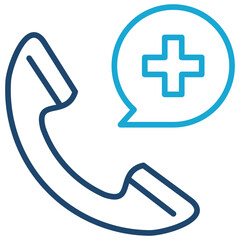 Fototapeta premium Emergency Call Icon