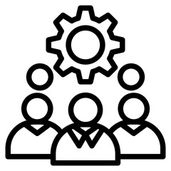 Team icon in vector illustration	
