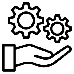 Service icon in vector illustration	
