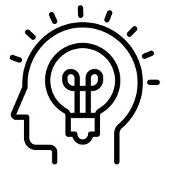 Idea icon in vector illustration	
