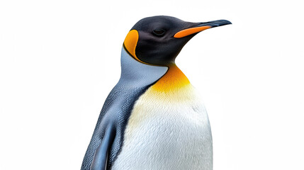 Fototapeta premium a close up of a penguin on a transparent background, PNG image, PNG file, Generative art.