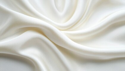 Obraz premium Soft, smooth white fabric drapes