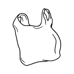 Obraz premium carrier bag line art