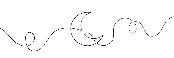 Moon line editable stroke line, continuous one line drawing teamwork icons concept. single line vector illustration, civil society.