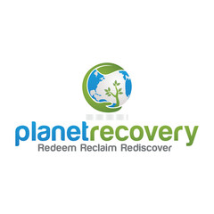 health logo design combination leaf circle gradient illustration