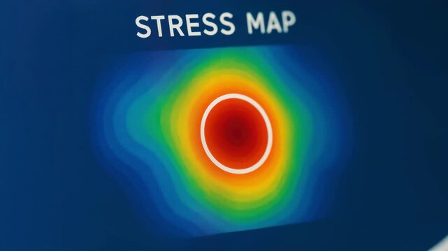 Stress Map Simulation Engineering Analysis and Data Visualization Technology for Understanding Material Response Under Pressure