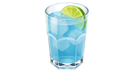 Isolated Gin Tonic Glass
