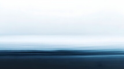 Fototapeta premium Serene Abstract Ocean Landscape with Soft Blue and White Tones