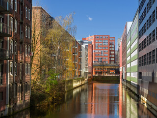Naklejka premium Südkanal Westende Hamburg