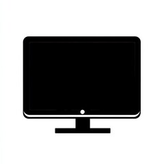 Black Computer Monitor Silhouette