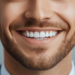 Business man on white background, smiling man in suit portrait close up