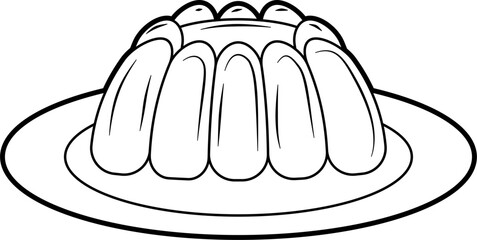 Jelly drawing doodle vector