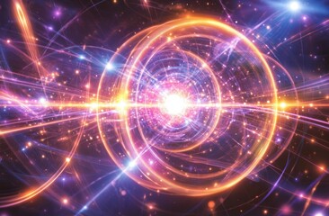 Obraz premium Abstract swirling energy patterns