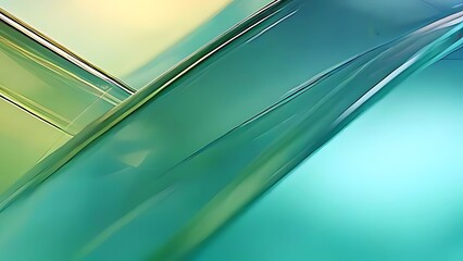 Abstract Green Teal Gradient Diagonal Lines