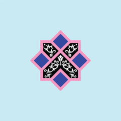 persian ornament Home concept logo design vector template