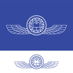 persian ornament Home concept logo design vector template