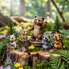 Animal, bear, teddy, isolated cartoon Photo with colorful Background 