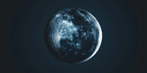 Obraz premium hyper-detailed moon texture 