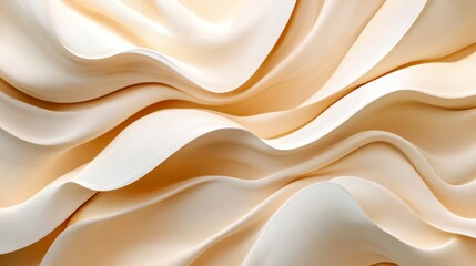 Fototapeta premium Creamy Beige Whipped Cream Texture Background