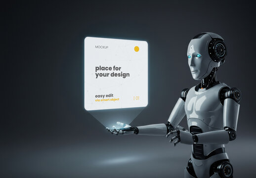 Robot Holographic Projection Mockup