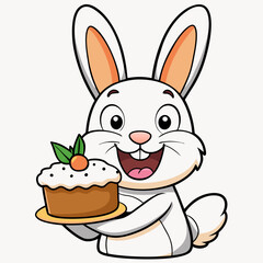 easter bunny with a basket