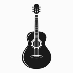 acoustic guitar vector illustration