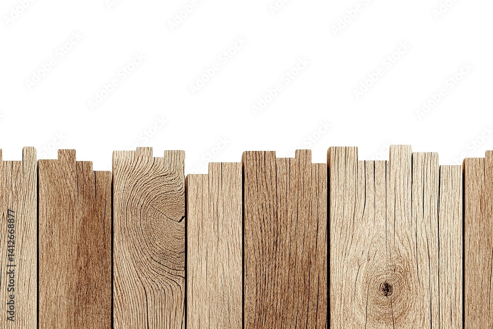 Poster wooden fence panels arranged in a rustic style creating a natural background with raw textures