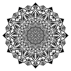 The mandala background design adds a peaceful and artistic touch to the overall look.