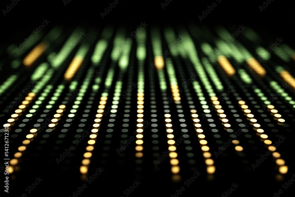 Aufkleber colorful light display showcasing patterns and movements in a digital setting during nighttime