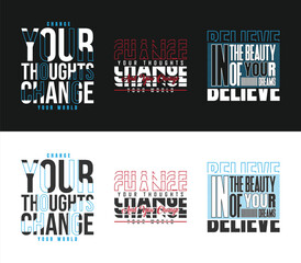 Modern typography Simple t shirt design.
