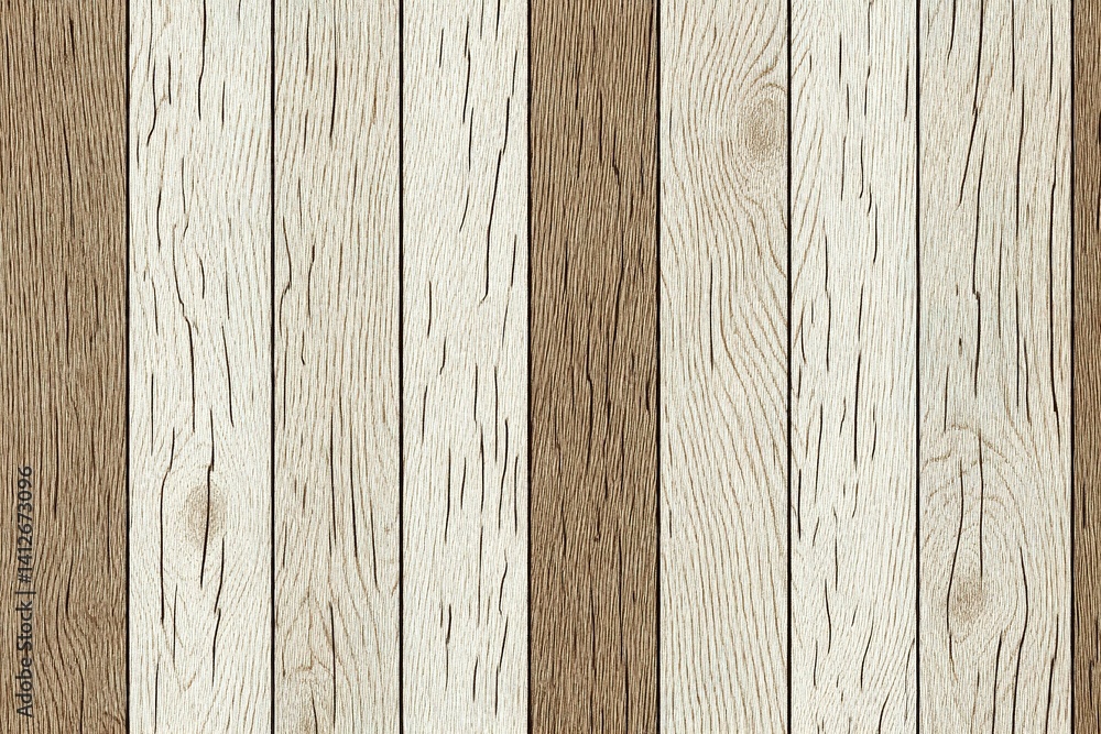 Poster wooden floor with alternating light and dark planks showcasing textured grain patterns in a contempo