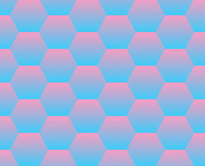 A seamless vector pattern with iridescent hexagons. Geometric surface print design. Decorative and great for background, stationery and textiles.
