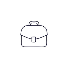 Minimal Briefcase Line Icon for Business Services