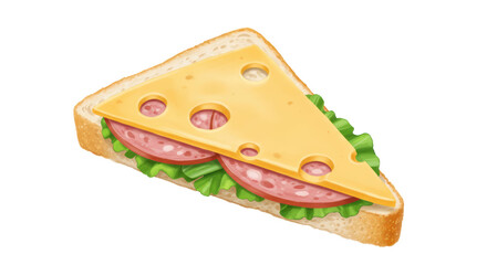 Isolated Sandwich Illustration