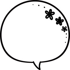 abstract speech bubble