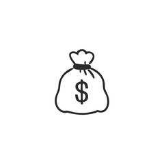 Simple Money Sack Illustration for Banking Services