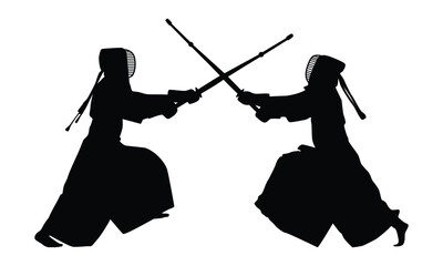kendo fighters silhouette