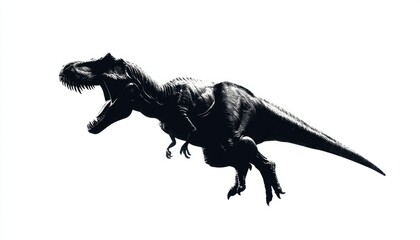 Obraz premium Prehistoric predator silhouette