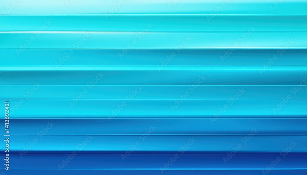 Poster abstract vibrant blue horizontal line pattern with smooth gradient and modern design suitable for ba